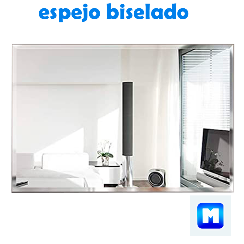 espejo rectangular para 
baño biselado